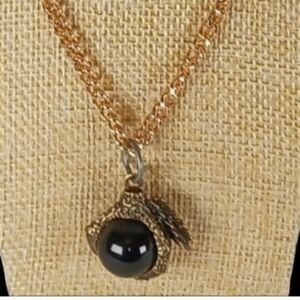 Dragon Claw with Crystal Ball Necklace Soft Goth Whimsigoth Mixed Metal Witchy